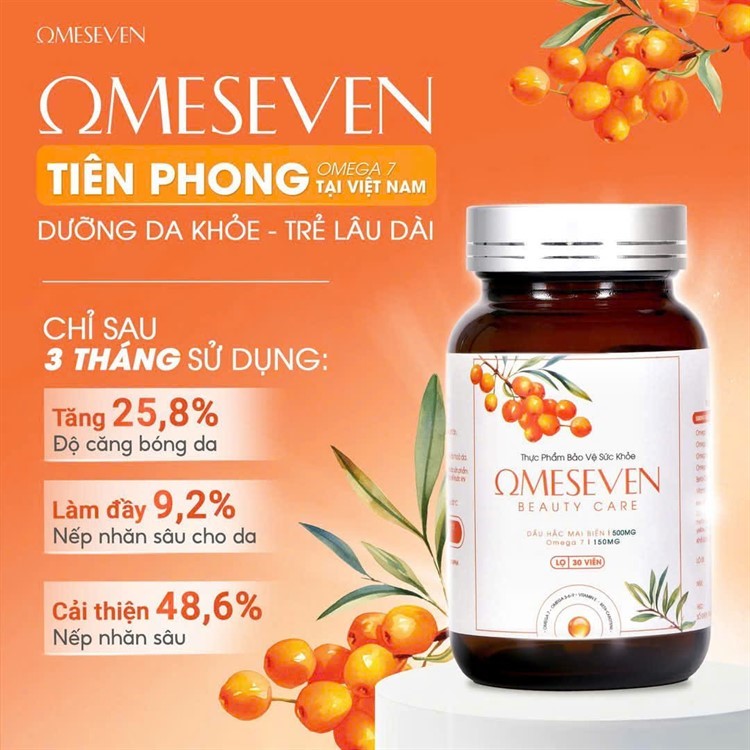 Dầu Hắc Mai Biển - Nguồn Omega-7 Quý Giá Chăm Sóc Sức Khỏe và Sắc Đẹp có trong sản phẩm Omeseven Beauty Care
